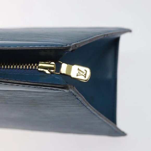 LOUIS VUITTON Epi Trousse Crete Pouch Blue M48405 LV Auth - Picture 11 of 16